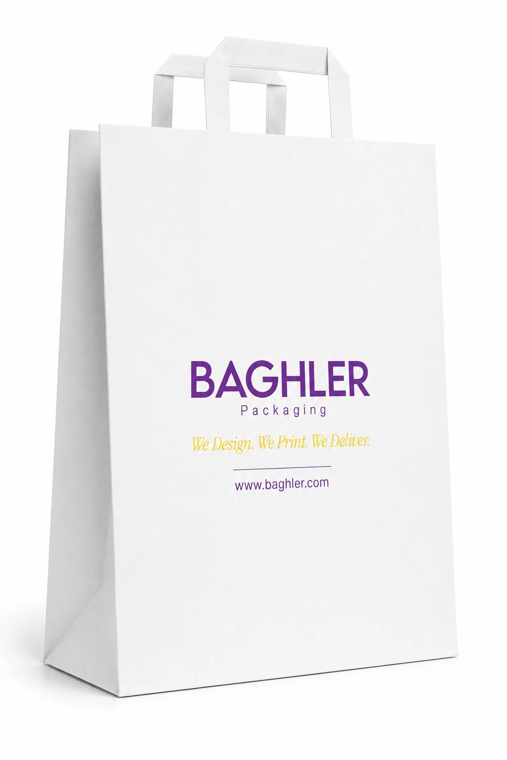 Kraft Flat-Handle Bag